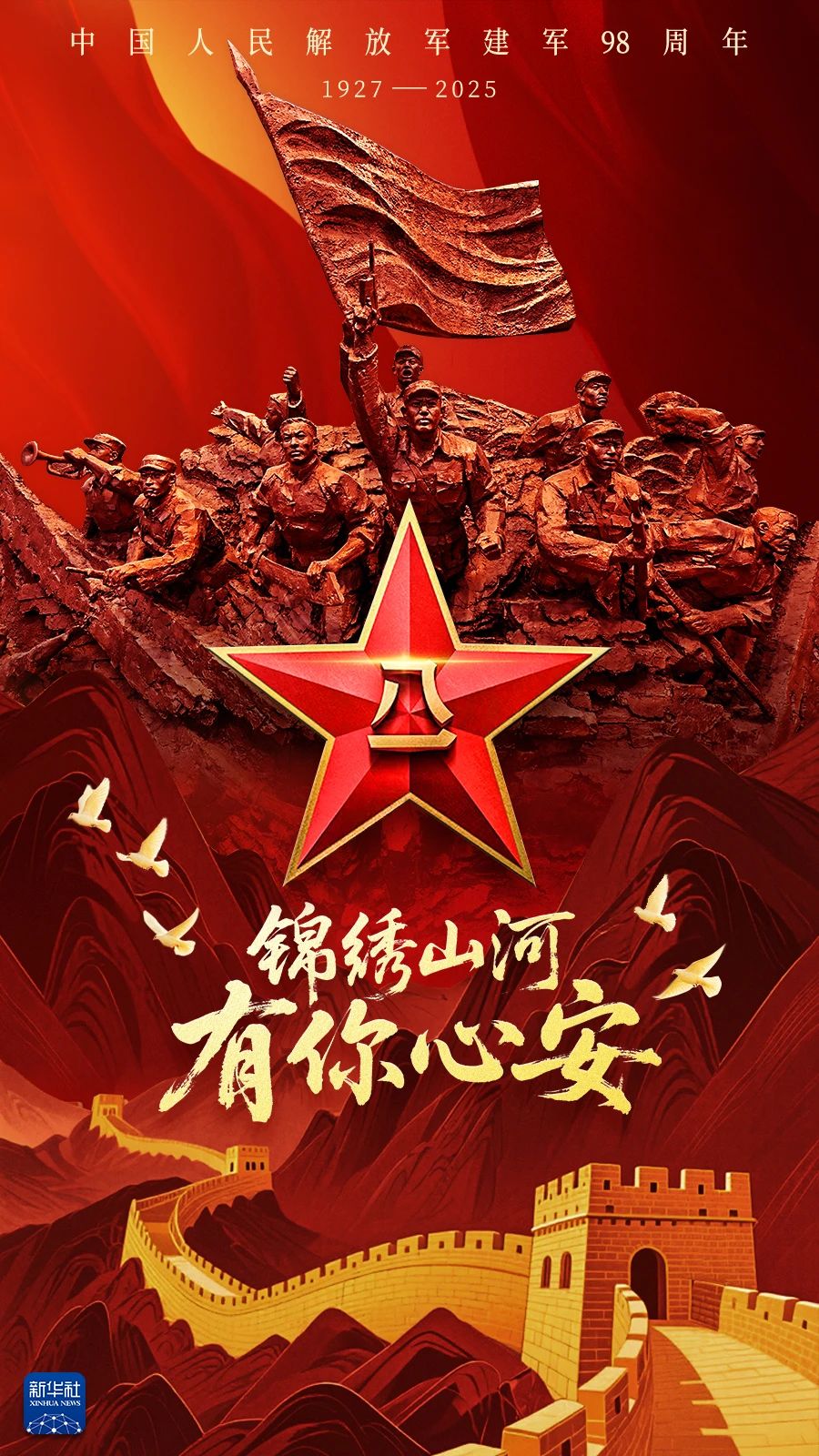 人民軍隊(duì)，生日快樂(lè)！